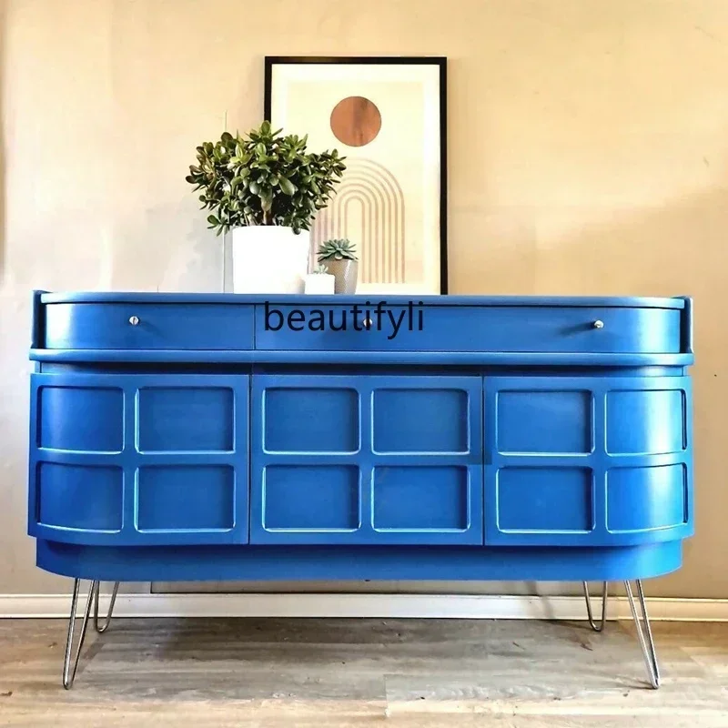 SS new style French entrance American decorative cabinet Sky blue semi-circular arc side cabinetss 7486
SS new style French entrance American decorative cabinet Sky blue semi-circular arc side cabinetss 7486