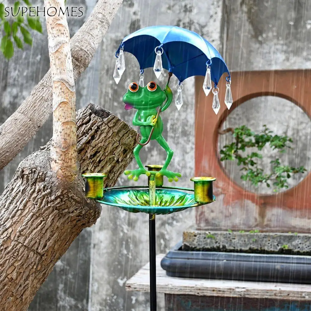 Crafts Iron Frog Shaped Bird Feeder Cute Creative Bird Water Bowl Durable Multi Functional Garden Floor Plug Yard
Crafts Iron Frog Shaped Bird Feeder Cute Creative Bird Water Bowl Durable Multi Functional Garden Floor Plug Yard