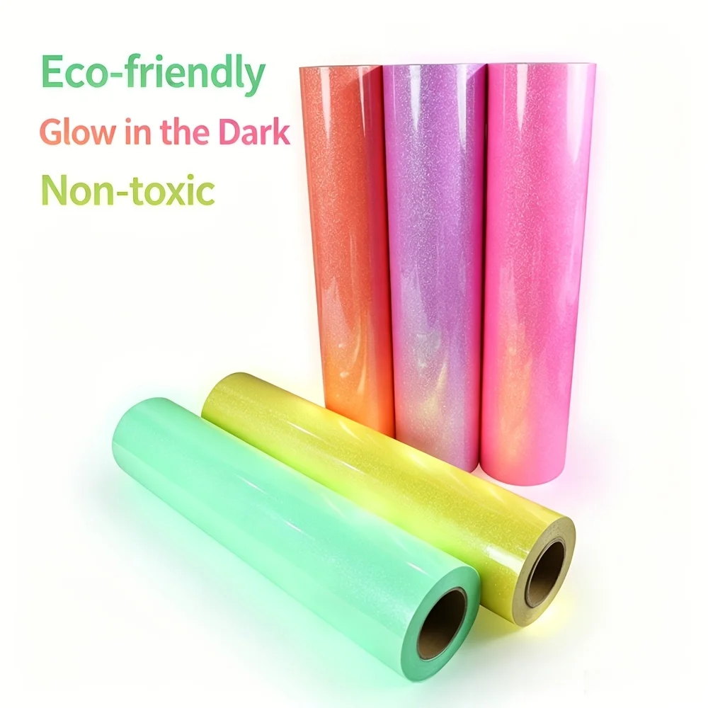 Luminous flash heat transfer vinyl neon HTV, suitable for T-shirts and crafts, 12 inches * 26 feet, easy to cut and iron
Luminous flash heat transfer vinyl neon HTV, suitable for T-shirts and crafts, 12 inches * 26 feet, easy to cut and iron