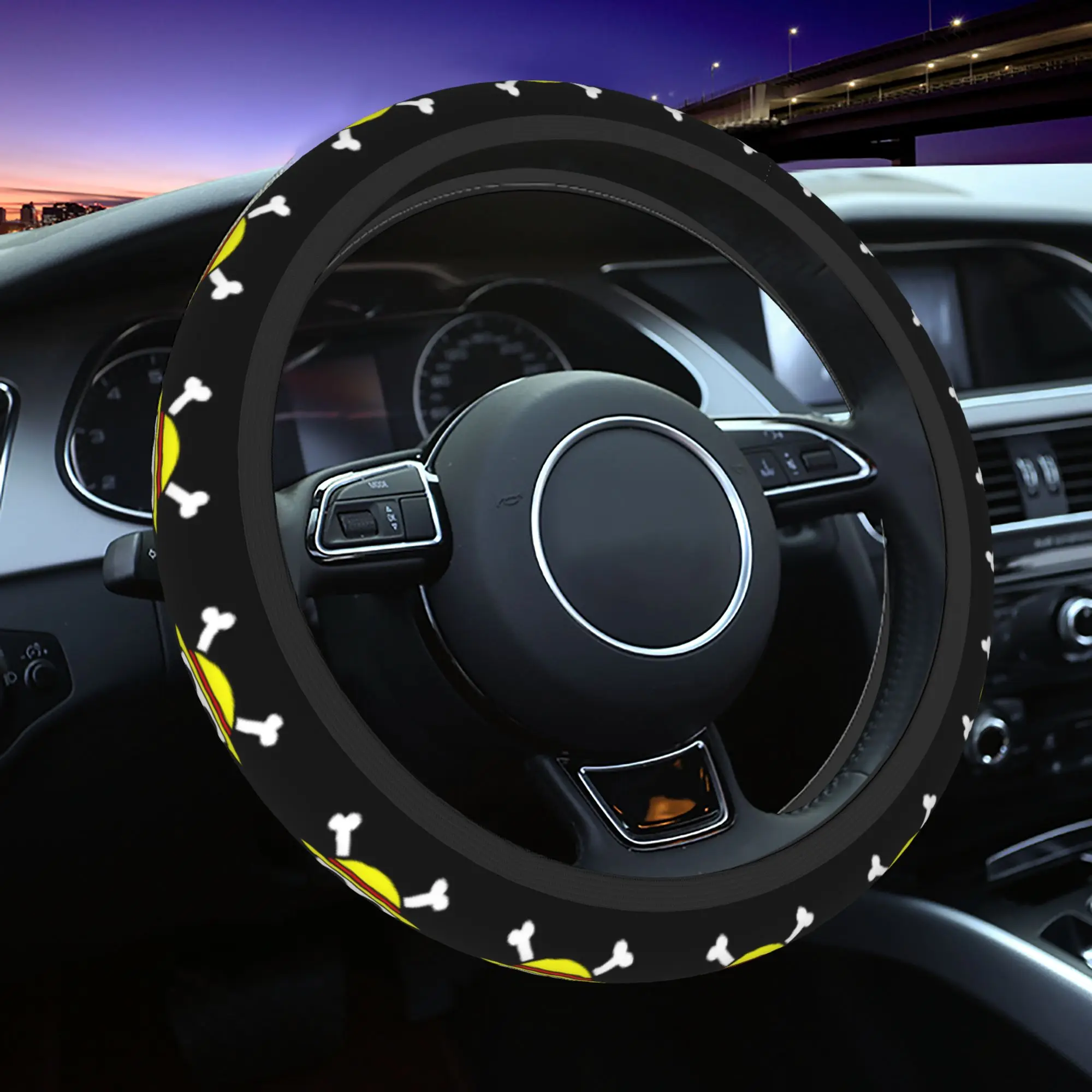 37-38 Car Steering Wheel Covers One Piece Anti-slip Braid On The Steering Wheel Cover Auto Decoration Elastische Accessories
37-38 Car Steering Wheel Covers One Piece Anti-slip Braid On The Steering Wheel Cover Auto Decoration Elastische Accessories