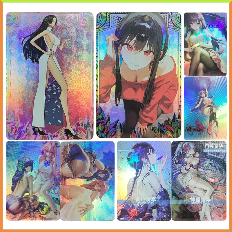 Anime Goddess Story DIY ACG Tabletop Game Collectible Card Hancock Yor Forger Raiden Shogun Yae Miko Toys for boys Birthday Gift
Anime Goddess Story DIY ACG Tabletop Game Collectible Card Hancock Yor Forger Raiden Shogun Yae Miko Toys for boys Birthday Gift