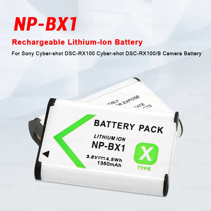 NP-BX1 Battery Npbx1 3.6V for Sony Camera Batteries RX100 AS30V HX400 WX300 X3000R DSC-RX100 RX100/B Rechargeable Cell+Charger
NP-BX1 Battery Npbx1 3.6V for Sony Camera Batteries RX100 AS30V HX400 WX300 X3000R DSC-RX100 RX100/B Rechargeable Cell+Charger