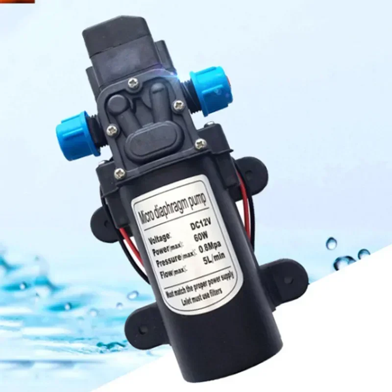 New 5L/MIN Micro DC 12v 60w Electric Pump 24v Household Self-priming Diaphragm Pump Car Wash Medicine High Pressure Spray Pump
New 5L/MIN Micro DC 12v 60w Electric Pump 24v Household Self-priming Diaphragm Pump Car Wash Medicine High Pressure Spray Pump