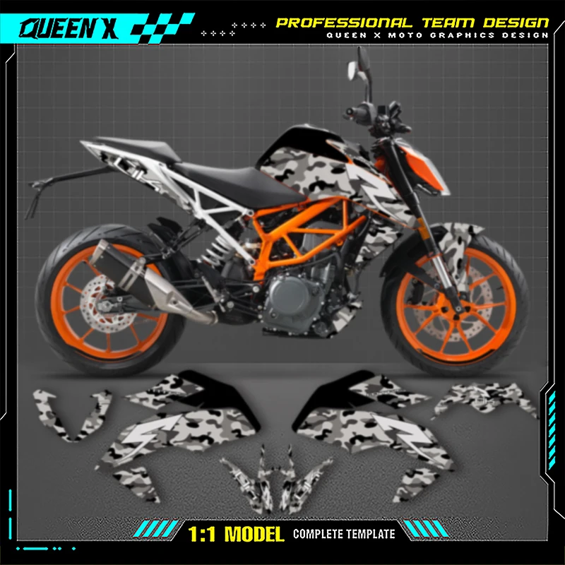 Queen X MOTOR For KTM DUKE125 390 2020 2019 2018 2017 Graphics Decals Sticker Kits Motorcycle Accessories Numer Name Custom 012
Queen X MOTOR For KTM DUKE125 390 2020 2019 2018 2017 Graphics Decals Sticker Kits Motorcycle Accessories Numer Name Custom 012