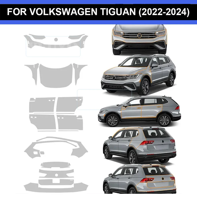 For VOLKSWAGEN TIGUAN 2022 2023 2024 Car Paint Protection Film Pre-cut Body Sticker Anti-scratch Bra Kit Accessories Clear TPU
For VOLKSWAGEN TIGUAN 2022 2023 2024 Car Paint Protection Film Pre-cut Body Sticker Anti-scratch Bra Kit Accessories Clear TPU