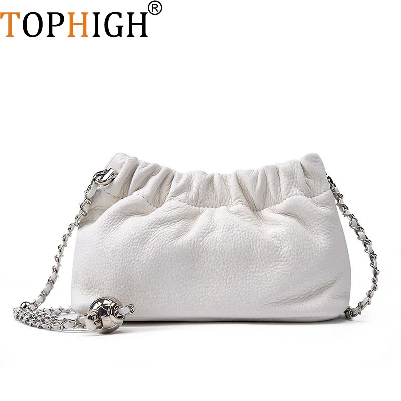 TOPHIGH Genuine Leather Cloud Handbag Shoulder Bag For Women's Crossbody Bags Cowhide Underarm Small Chain Ladies Dumpling Bag
TOPHIGH Genuine Leather Cloud Handbag Shoulder Bag For Women's Crossbody Bags Cowhide Underarm Small Chain Ladies Dumpling Bag