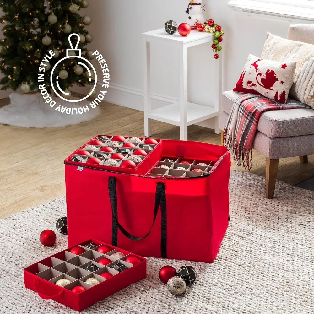US Shipping Christmas Ornament Storage Box with Individual Trays Holds 200 Ornaments 600D Oxford Fabric Tear Proof
US Shipping Christmas Ornament Storage Box with Individual Trays Holds 200 Ornaments 600D Oxford Fabric Tear Proof