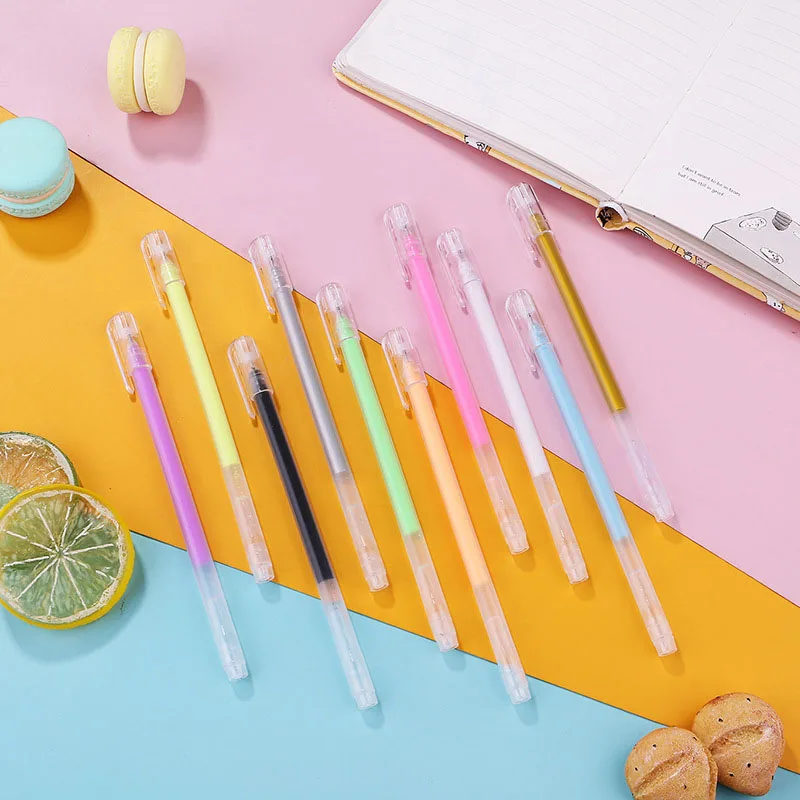9 Pcs Colored Highlight Gel Pen Set 0.5mm Blue Creative Kawaii Office Stationery School Student Glitter Cute Color Marker Pens
9 Pcs Colored Highlight Gel Pen Set 0.5mm Blue Creative Kawaii Office Stationery School Student Glitter Cute Color Marker Pens