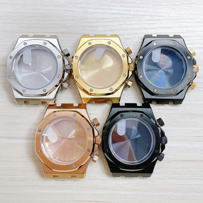 High Quality 316L Stainless Steel 41mm Sapphire Glass Watch Case Fit VK63 Quartz Movement Watch Accessories
High Quality 316L Stainless Steel 41mm Sapphire Glass Watch Case Fit VK63 Quartz Movement Watch Accessories