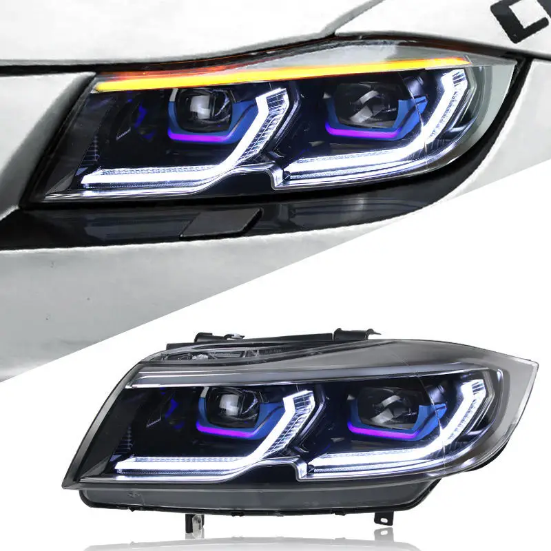 LED Headlight Assembly DRL Plug & Play Sequential Turn Signal Light Upgrade for 3 Series E90 E91 2005-2012
LED Headlight Assembly DRL Plug & Play Sequential Turn Signal Light Upgrade for 3 Series E90 E91 2005-2012
