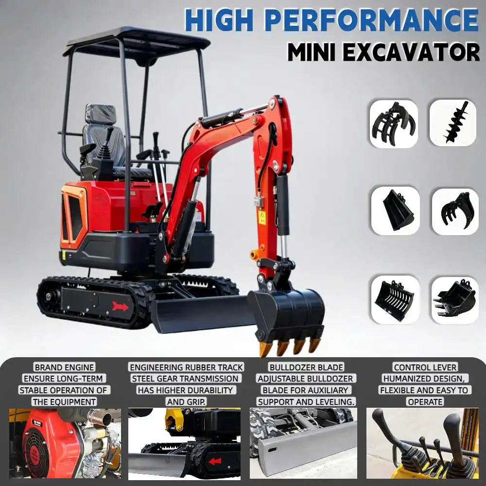 Crawler Excavator 0.8Ton-1.5Ton Kubota Engine Hydraulic Machine Adjustable Trenching Energy Saving Families Garden Europe
Crawler Excavator 0.8Ton-1.5Ton Kubota Engine Hydraulic Machine Adjustable Trenching Energy Saving Families Garden Europe