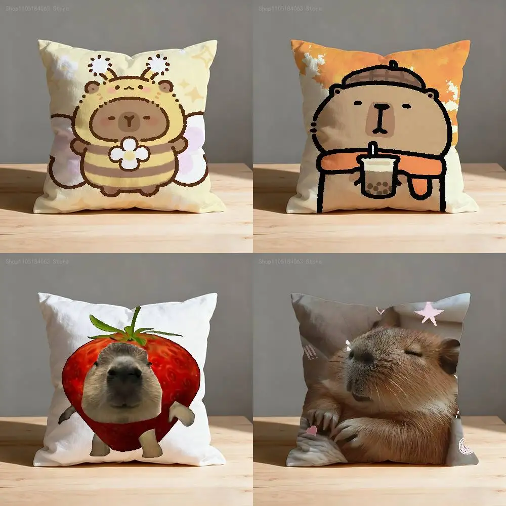 Capybara Pillow Case Print Polyester Fiber 40X40 cm Home Sofa Throw Cushion Cover Decoration
Capybara Pillow Case Print Polyester Fiber 40X40 cm Home Sofa Throw Cushion Cover Decoration