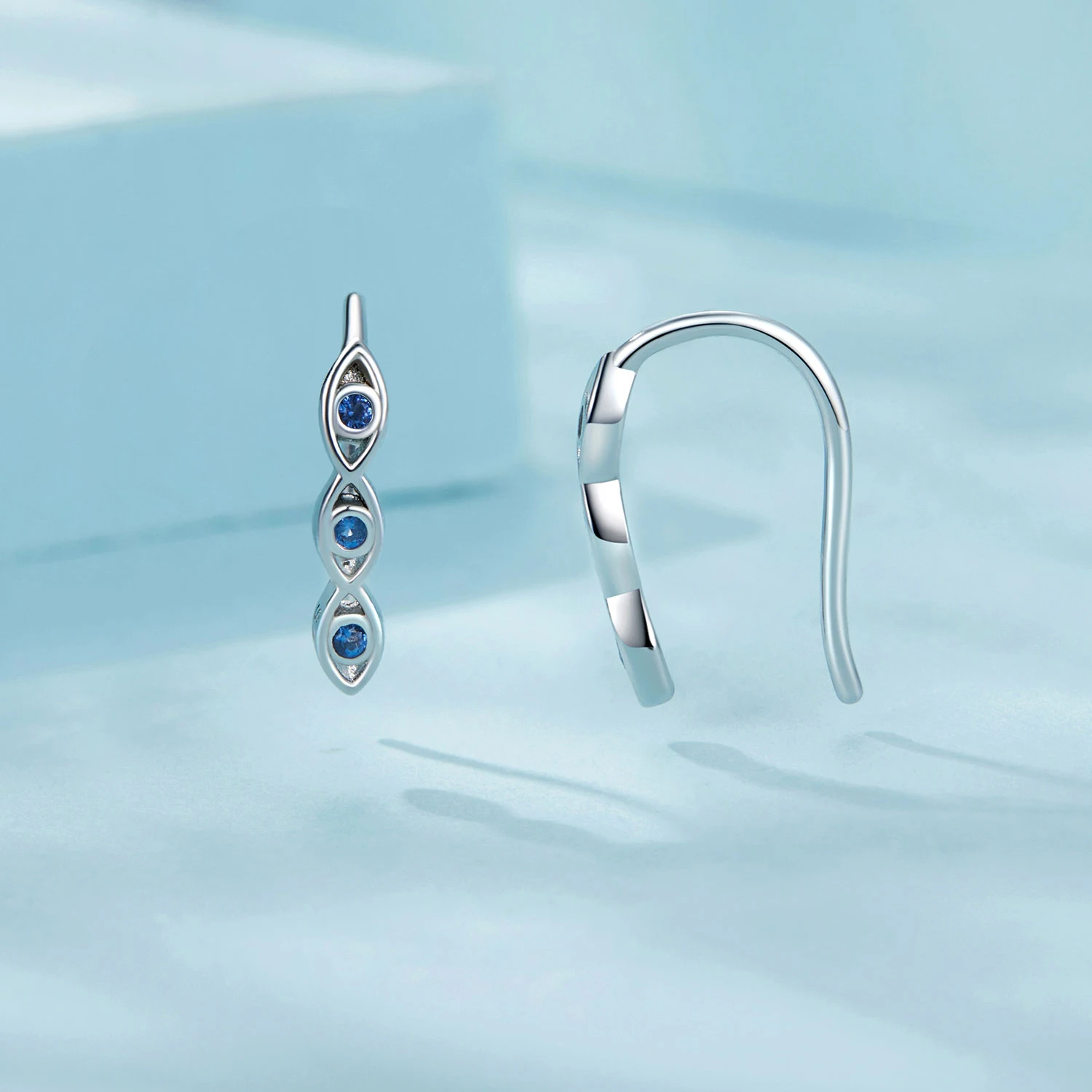 Devil's Eye Earrings Lucky Stud Earring 925 Sterling Silver Earring 13*2mm for Women Birthday Gift Party
Devil's Eye Earrings Lucky Stud Earring 925 Sterling Silver Earring 13*2mm for Women Birthday Gift Party