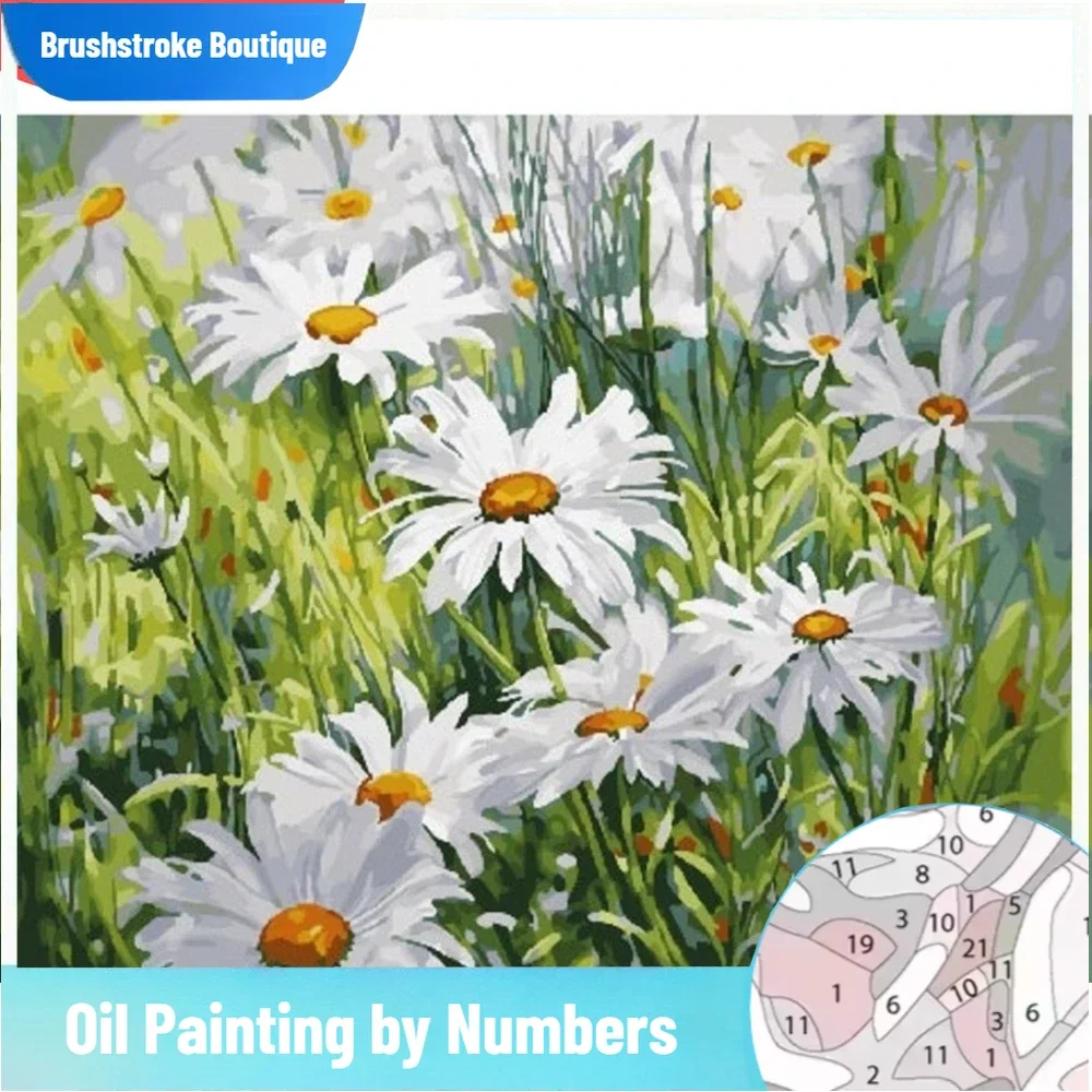Картина кистью по номерам, цветок ромашки, рисунок на холсте, ручная роспись, художественный подарок, сделай сам, раскраска по номерам, наборы цветов, домашний деко
Картина кистью по номерам, цветок ромашки, рисунок на холсте, ручная роспись, художественный подарок, сделай сам, раскраска по номерам, наборы цветов, домашний деко