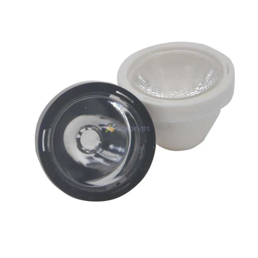 10pcs 20mm LED Lens 15 30 45 60 Degree Black White Holder For Cree XPE XPG XTE Or 3535 High Power LED Light
10pcs 20mm LED Lens 15 30 45 60 Degree Black White Holder For Cree XPE XPG XTE Or 3535 High Power LED Light