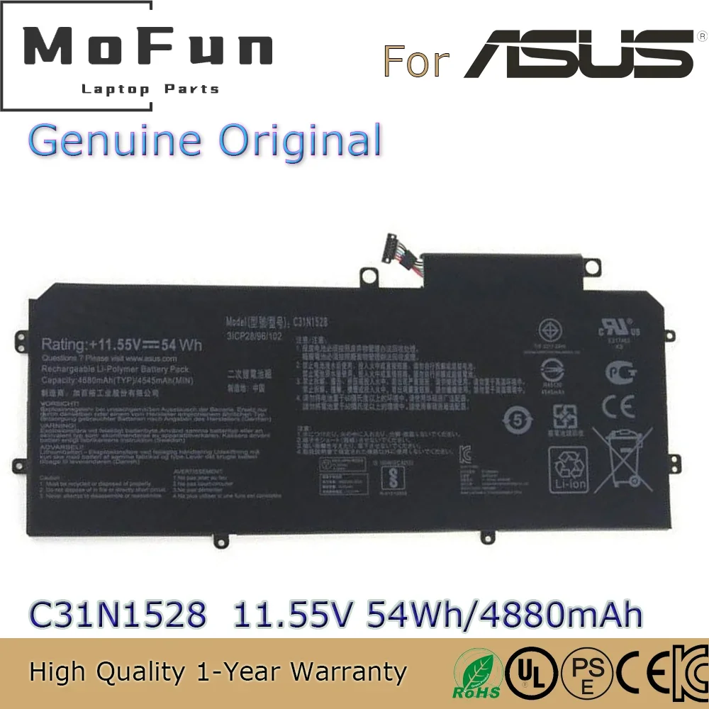 Brand New Original C31N1528 11.55V 54Wh Laptop Battery for Asus ZenBook Flip Q324CA UX360C UX360CA UX360CAK 0B200-00730200 etc.
Brand New Original C31N1528 11.55V 54Wh Laptop Battery for Asus ZenBook Flip Q324CA UX360C UX360CA UX360CAK 0B200-00730200 etc.