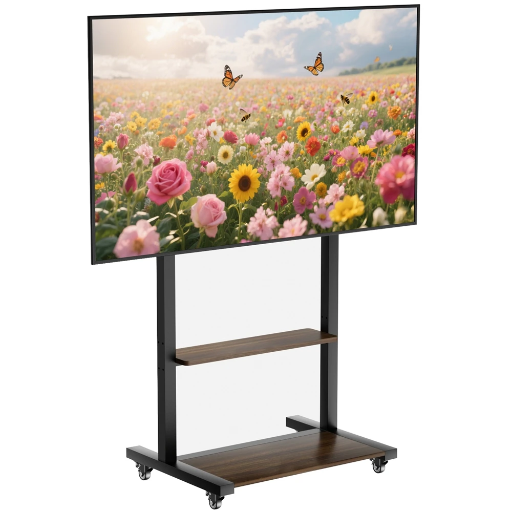 Rolling TV Floor Stand with Shelves 40-100 Inch LCD LED Screen TV Cart Stand on Wheels Height Adjustable
Rolling TV Floor Stand with Shelves 40-100 Inch LCD LED Screen TV Cart Stand on Wheels Height Adjustable