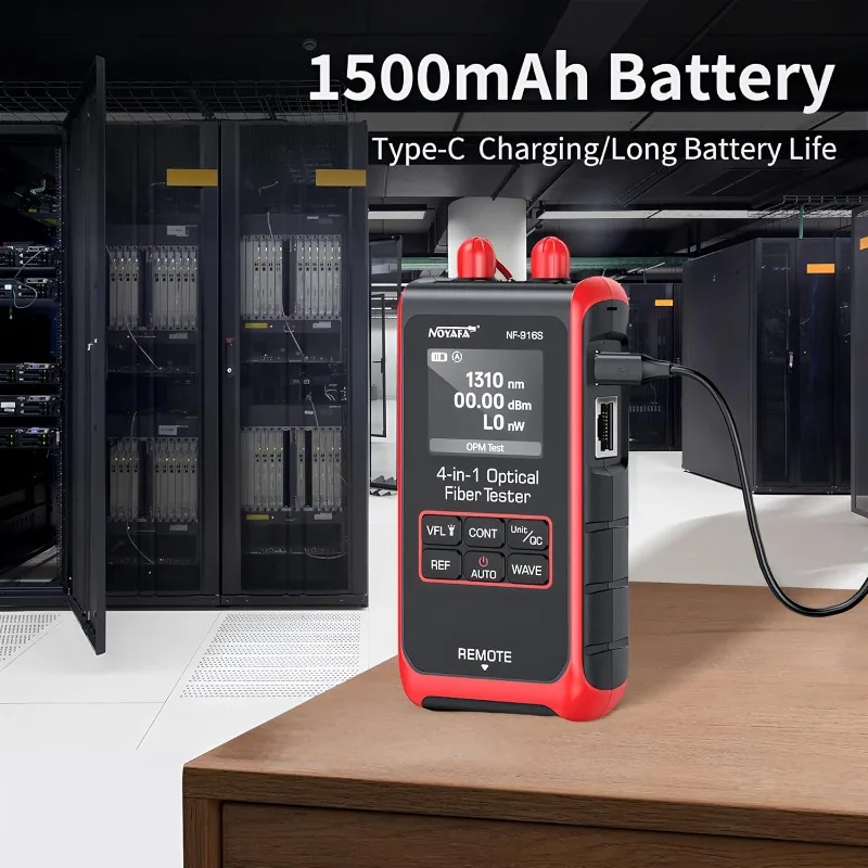 NF-916S 4 in 1 Mini Fiber Optic Cable Tester Visual Fault Locator Network Tester Crimp Testing 10 Optional Wavelengths Testing
NF-916S 4 in 1 Mini Fiber Optic Cable Tester Visual Fault Locator Network Tester Crimp Testing 10 Optional Wavelengths Testing