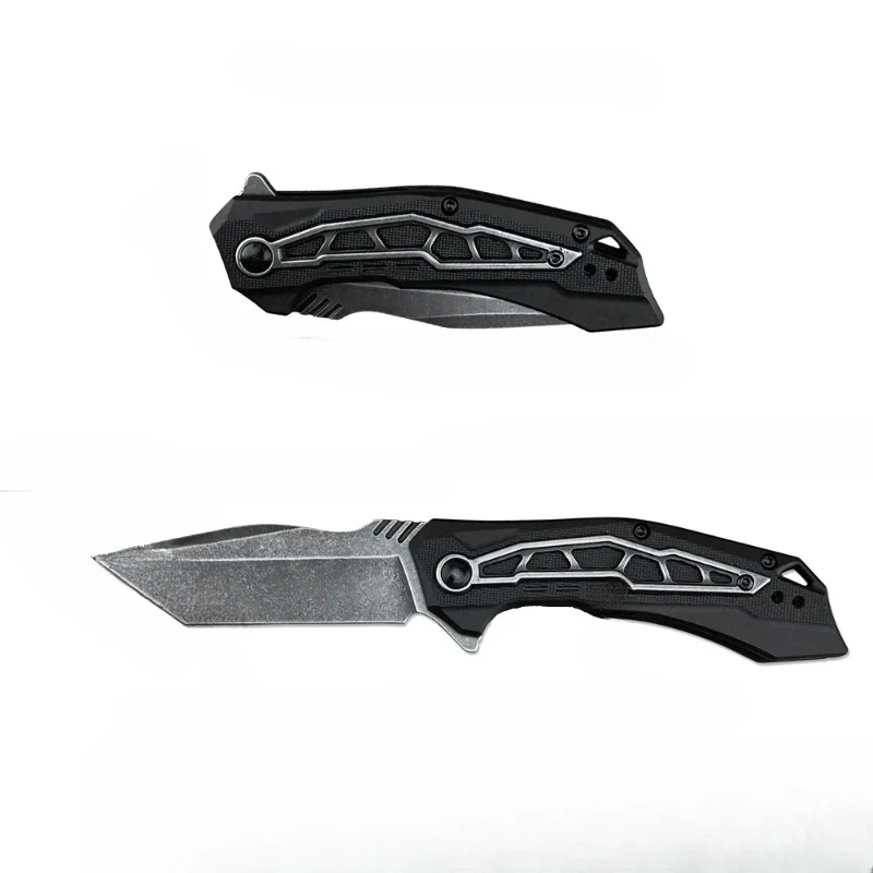 Starter 1376 Flipper Knife 3.125" BlackWashed Tanto Blade, Nylon Fiber Handles Tactical Knife Survival Camping EDC Tools
Starter 1376 Flipper Knife 3.125" BlackWashed Tanto Blade, Nylon Fiber Handles Tactical Knife Survival Camping EDC Tools