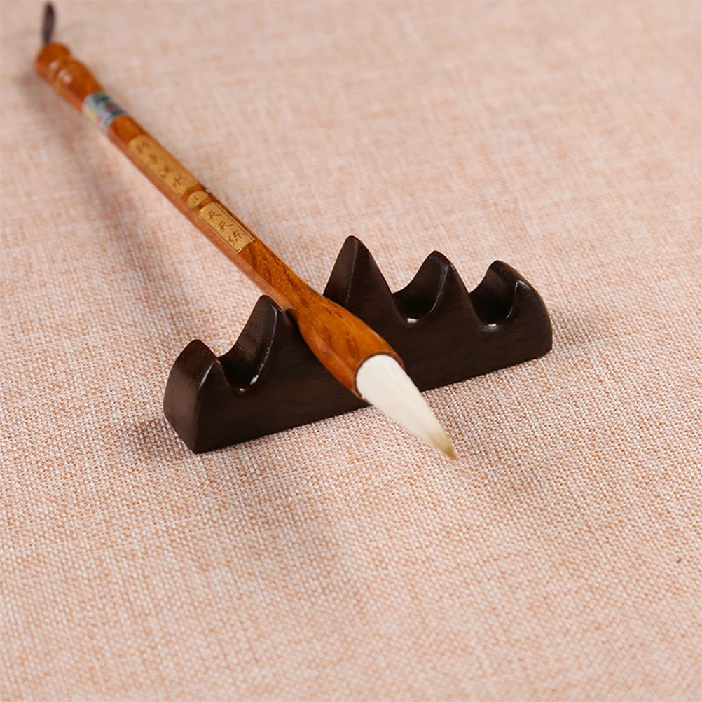 2 Pcs Wooden Pen Holder Calligraphy Brush Rest Chinese Rack Ink High Quality Brown
2 Pcs Wooden Pen Holder Calligraphy Brush Rest Chinese Rack Ink High Quality Brown