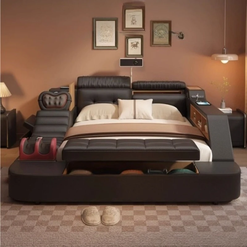 intelligent projector bed storage massage master bedroom modern bed simple multi-function camas matrimonio smart furniture
intelligent projector bed storage massage master bedroom modern bed simple multi-function camas matrimonio smart furniture