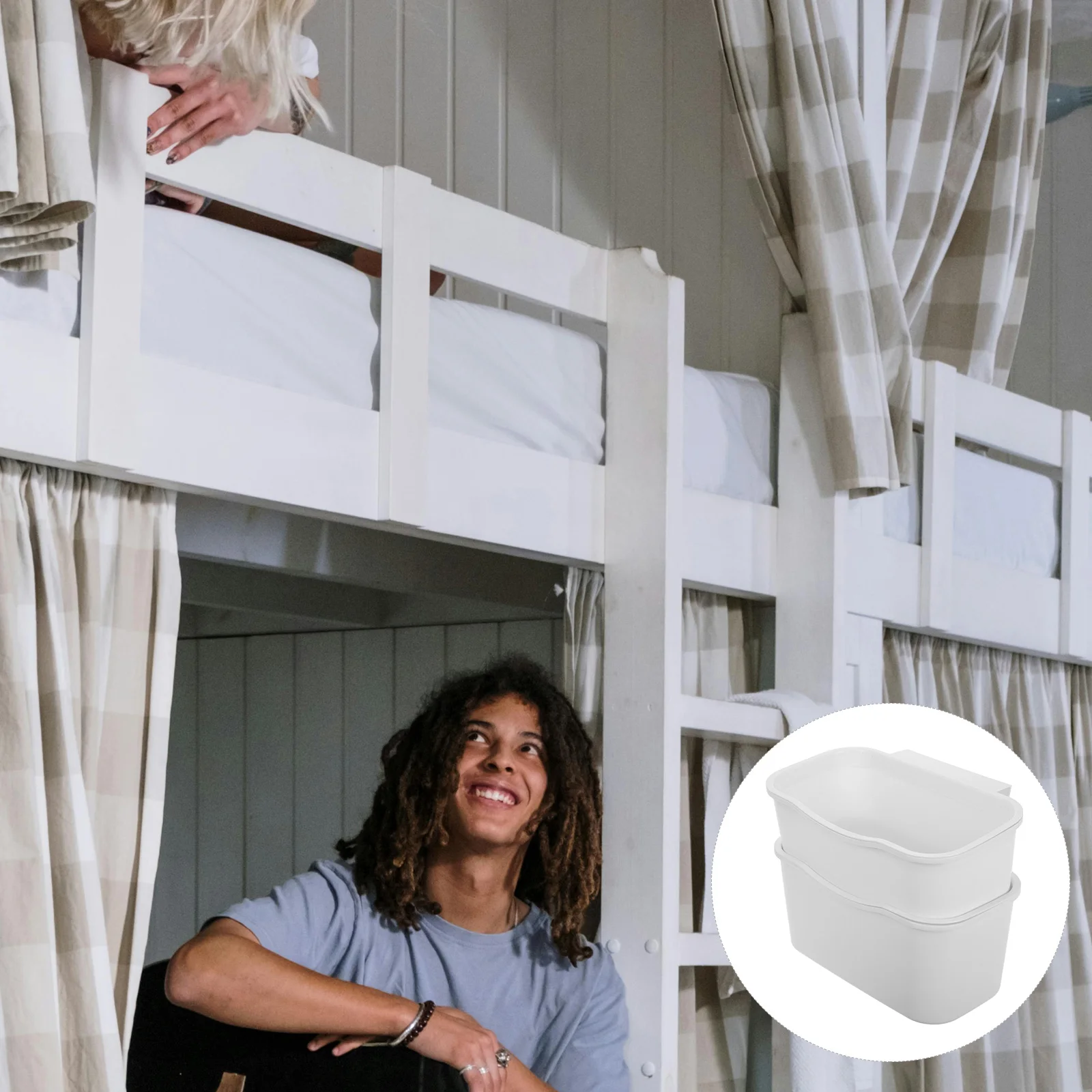 2 Pcs Bedside Shelf Baby Boy Hamper Basket for Blankets Storage Bunk Organizer Hanging Pocket Laundry Nursery 
2 Pcs Bedside Shelf Baby Boy Hamper Basket for Blankets Storage Bunk Organizer Hanging Pocket Laundry Nursery