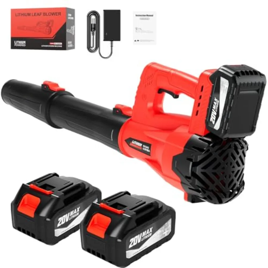 Leaf Blower Cordless Electric Brushless Leaf Blower with 2 * 4.0Ah Battery Powered Blowers for Lawn Care Blower with Extension
Leaf Blower Cordless Electric Brushless Leaf Blower with 2 * 4.0Ah Battery Powered Blowers for Lawn Care Blower with Extension