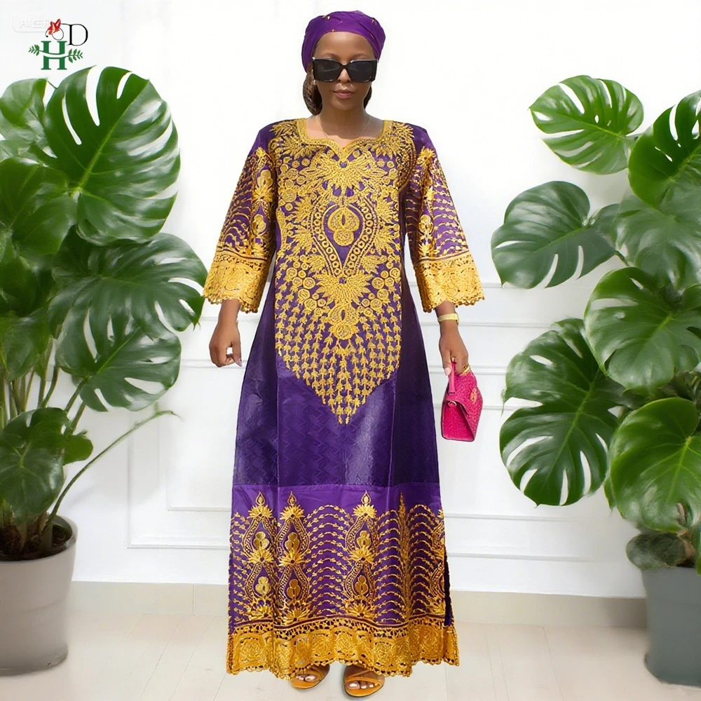 For Women African Dresses Bazin Riche Gold Embroidery Dress Purple Boubou Traditional Gown For Wedding Party Occasions Djellaba
For Women African Dresses Bazin Riche Gold Embroidery Dress Purple Boubou Traditional Gown For Wedding Party Occasions Djellaba