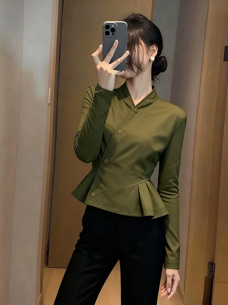 Ele een Long Sve Women's Jaet Stand Collar Waist Cinched Unique Faion Spring 2026 Lightweight Luxury Sle
Ele een Long Sve Women's Jaet Stand Collar Waist Cinched Unique Faion Spring 2026 Lightweight Luxury Sle