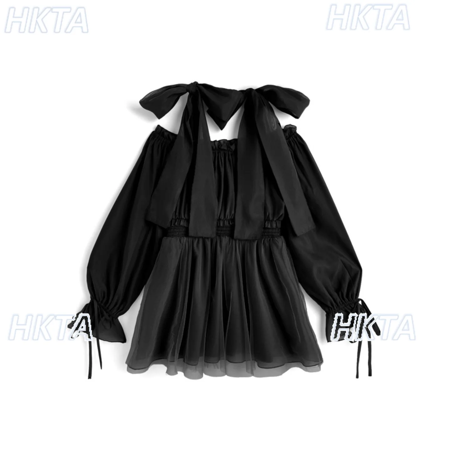 Japanese Summer New Sweet Commuter Bow Pleated Chiffon Mini Dress Temperament One Word Collar Mesh Waist Loose Black Dress Women
Japanese Summer New Sweet Commuter Bow Pleated Chiffon Mini Dress Temperament One Word Collar Mesh Waist Loose Black Dress Women