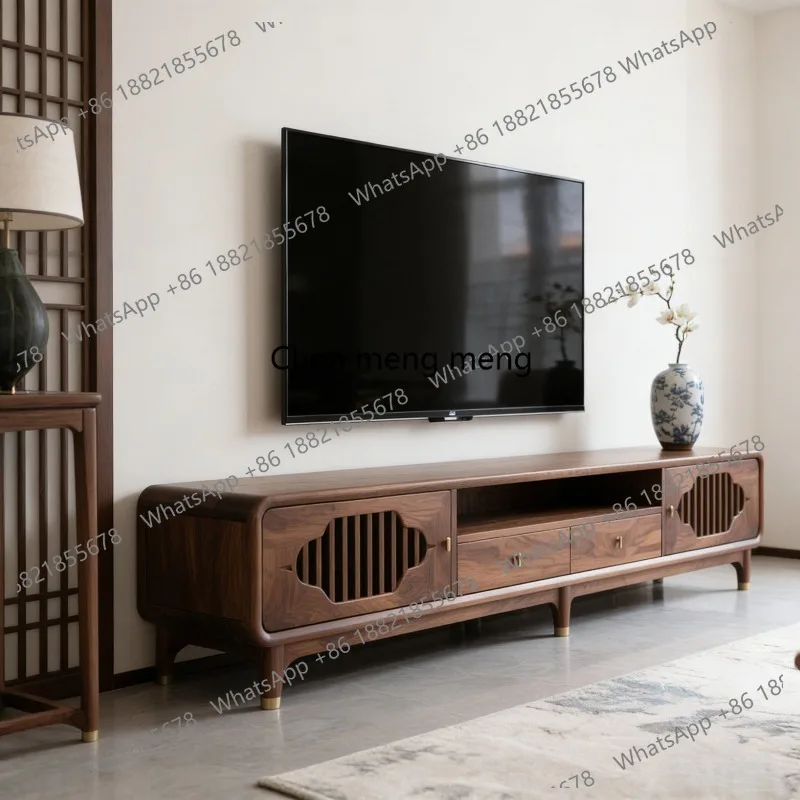 Song-style aesthetics North American black walnut TV cabinet Solid wood living room storage cabinet Modern simple floor cabinet
Song-style aesthetics North American black walnut TV cabinet Solid wood living room storage cabinet Modern simple floor cabinet