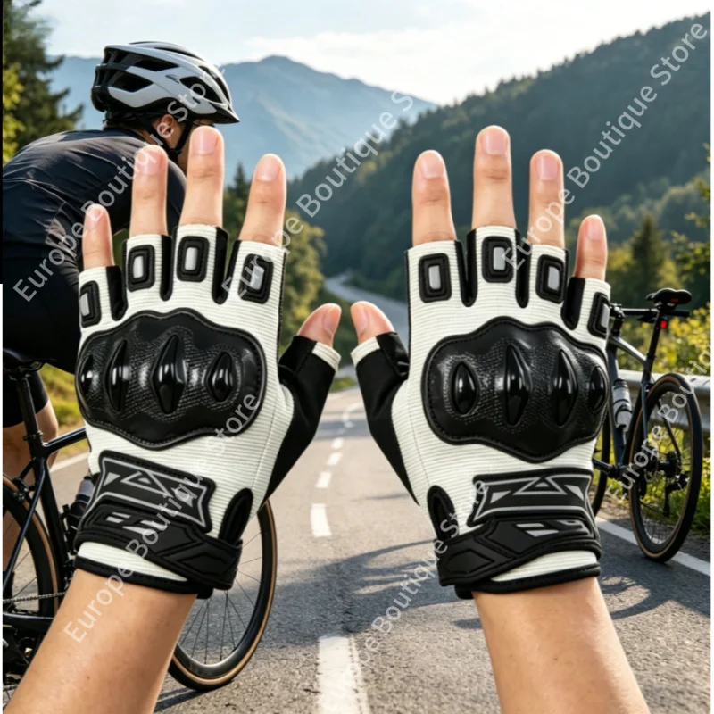 Mobaidao Summer Breathable Half Finger Motorcycle Gloves Anti Fall Shock Absorption Protective Riding Equipment for Men Women
Mobaidao Summer Breathable Half Finger Motorcycle Gloves Anti Fall Shock Absorption Protective Riding Equipment for Men Women