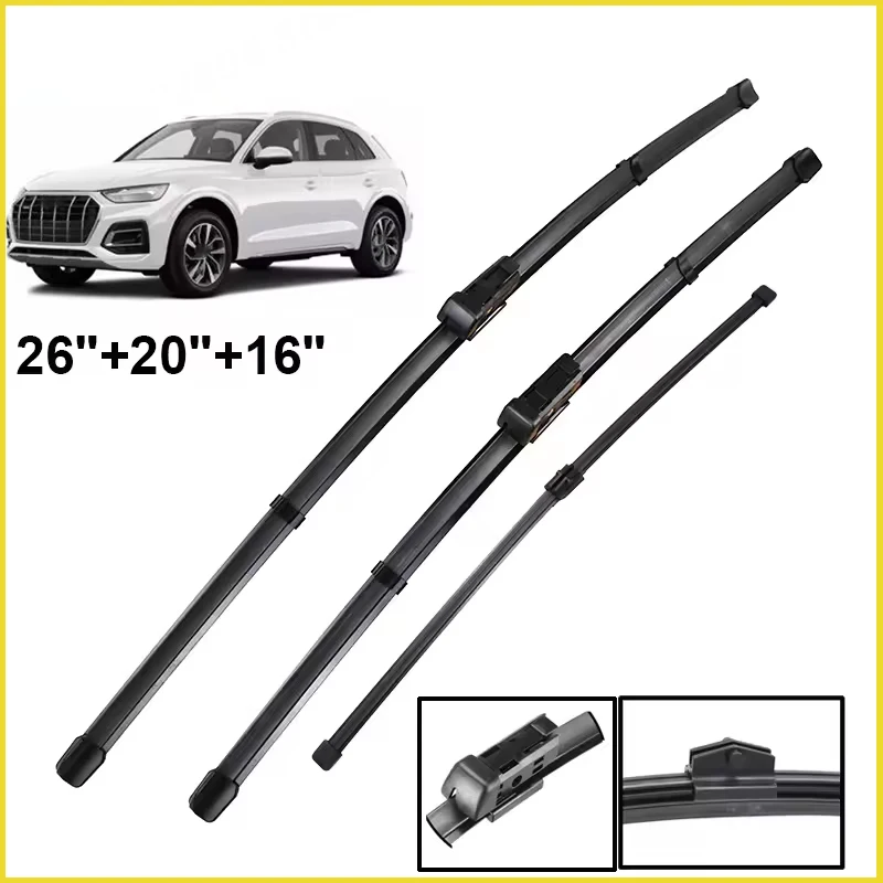 Wiper LHD Front & Rear Wiper Blades Set For Audi Q5 SQ5 FY 2017 - 2023 Windshield Windscreen Window Brush 26"+20"+16"
Wiper LHD Front & Rear Wiper Blades Set For Audi Q5 SQ5 FY 2017 - 2023 Windshield Windscreen Window Brush 26"+20"+16"