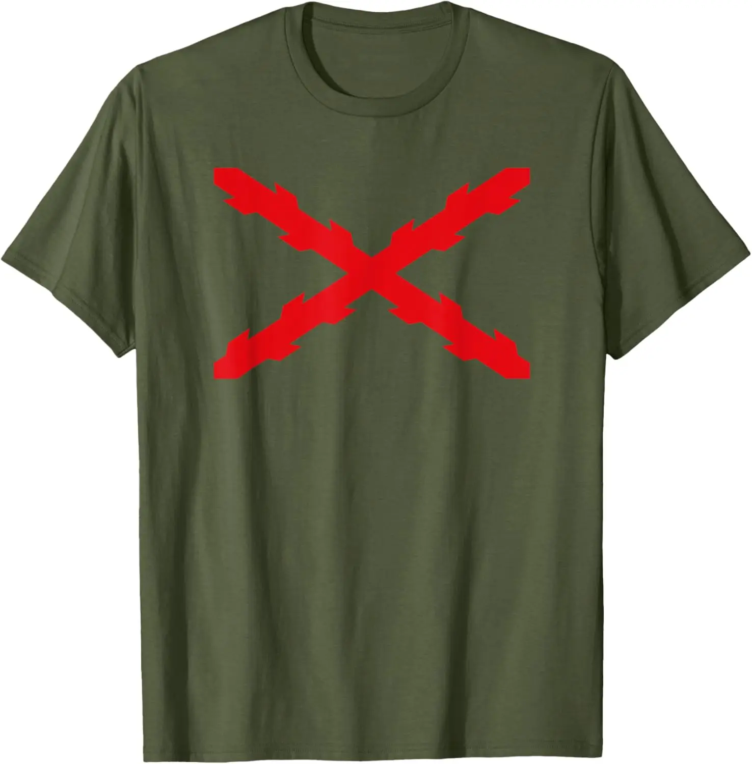 Cruz De Borgoña, Tercios Españoles. Militar T-Shirt Short Sleeve Casual 100% Cotton Shirt
Cruz De Borgoña, Tercios Españoles. Militar T-Shirt Short Sleeve Casual 100% Cotton Shirt