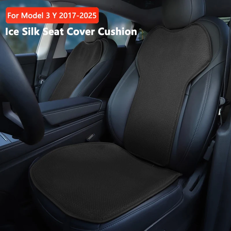 Car Ice Silk Seat Cushion Cover For Tesla Model 3 / Y Juniper 2019-2025 Front Rear Breathable Seat Protector Pad Car Accessories
Car Ice Silk Seat Cushion Cover For Tesla Model 3 / Y Juniper 2019-2025 Front Rear Breathable Seat Protector Pad Car Accessories