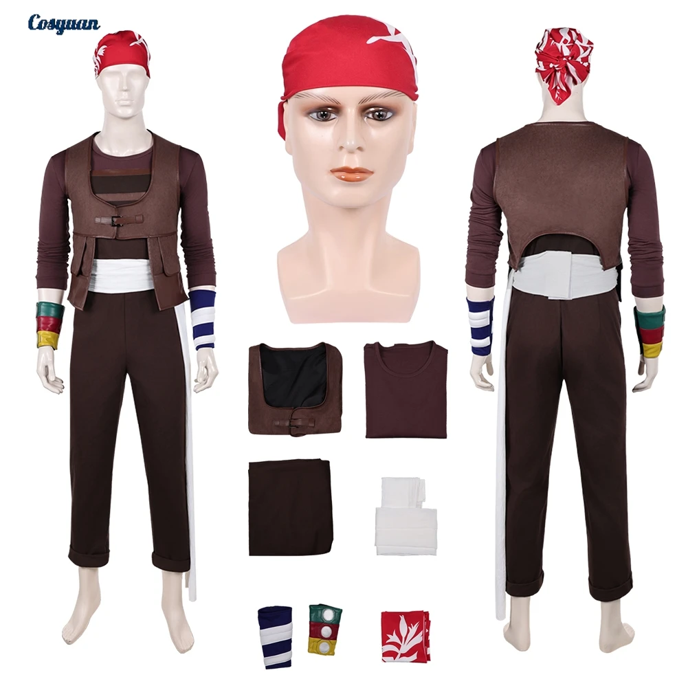 2026 Live Action TV Pirate Cosplay Usopp Top Pants Clothes Hat Men Party Disguise Roleplay Male Halloween Costume Outfits Suits
2026 Live Action TV Pirate Cosplay Usopp Top Pants Clothes Hat Men Party Disguise Roleplay Male Halloween Costume Outfits Suits
