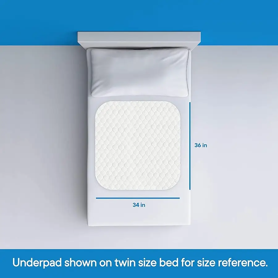 Ultra Soft 4-Layer Washable and Reusable Incontinence Bed Pad - Waterproof Bed Pads, 34"X36"
Ultra Soft 4-Layer Washable and Reusable Incontinence Bed Pad - Waterproof Bed Pads, 34"X36"