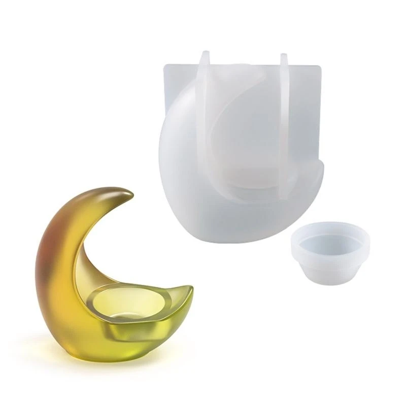 E21F Moon Holder Molds for Resin Epoxy Casting Mold for DIY Candlestick
E21F Moon Holder Molds for Resin Epoxy Casting Mold for DIY Candlestick