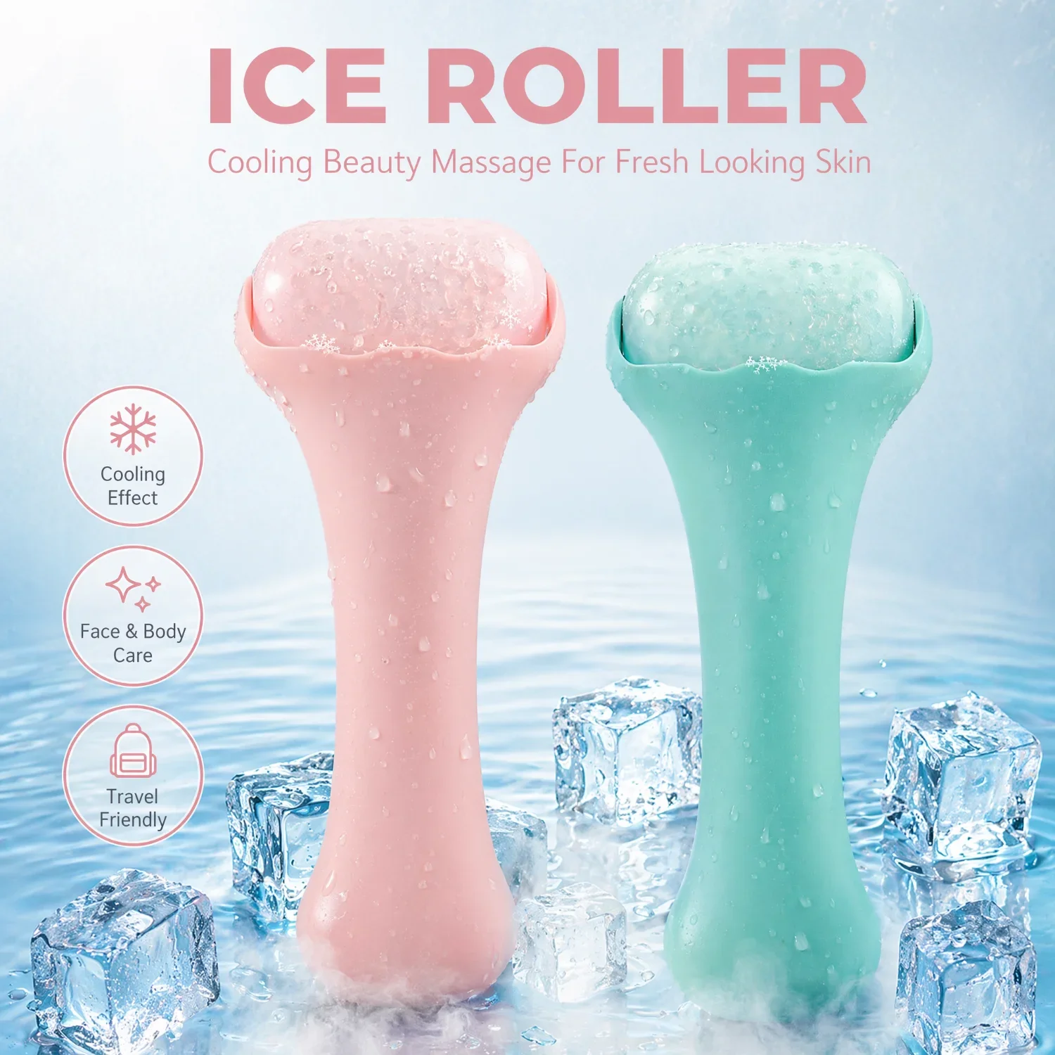 Ice Roller Facial Tool Cooling Face Roller Beauty Massage Stick Cold Therapy Skincare Tool For Women Face Body Spa Travel Gift
Ice Roller Facial Tool Cooling Face Roller Beauty Massage Stick Cold Therapy Skincare Tool For Women Face Body Spa Travel Gift
