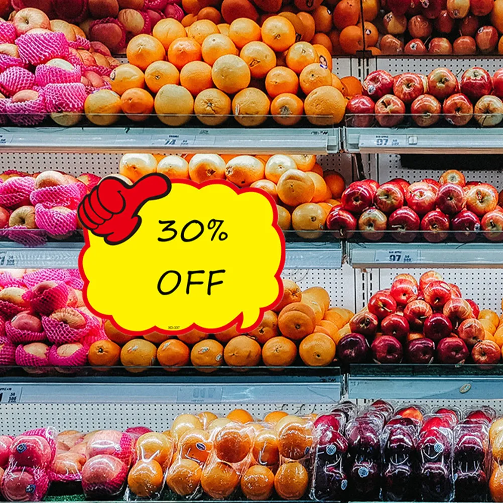 10 Sheets Price Tags Market Paper Signs Retail Shop Promotional Sale Advertising Price Stickers Advertising Tags
10 Sheets Price Tags Market Paper Signs Retail Shop Promotional Sale Advertising Price Stickers Advertising Tags