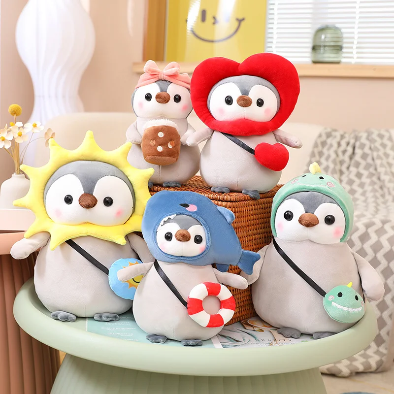 25/35cm Nice Kawaii Penguin Plush Toys Lovely Penguin Turn to Shark Dinosaur Flower Dolls Stuffed Soft Pillow Gift
25/35cm Nice Kawaii Penguin Plush Toys Lovely Penguin Turn to Shark Dinosaur Flower Dolls Stuffed Soft Pillow Gift