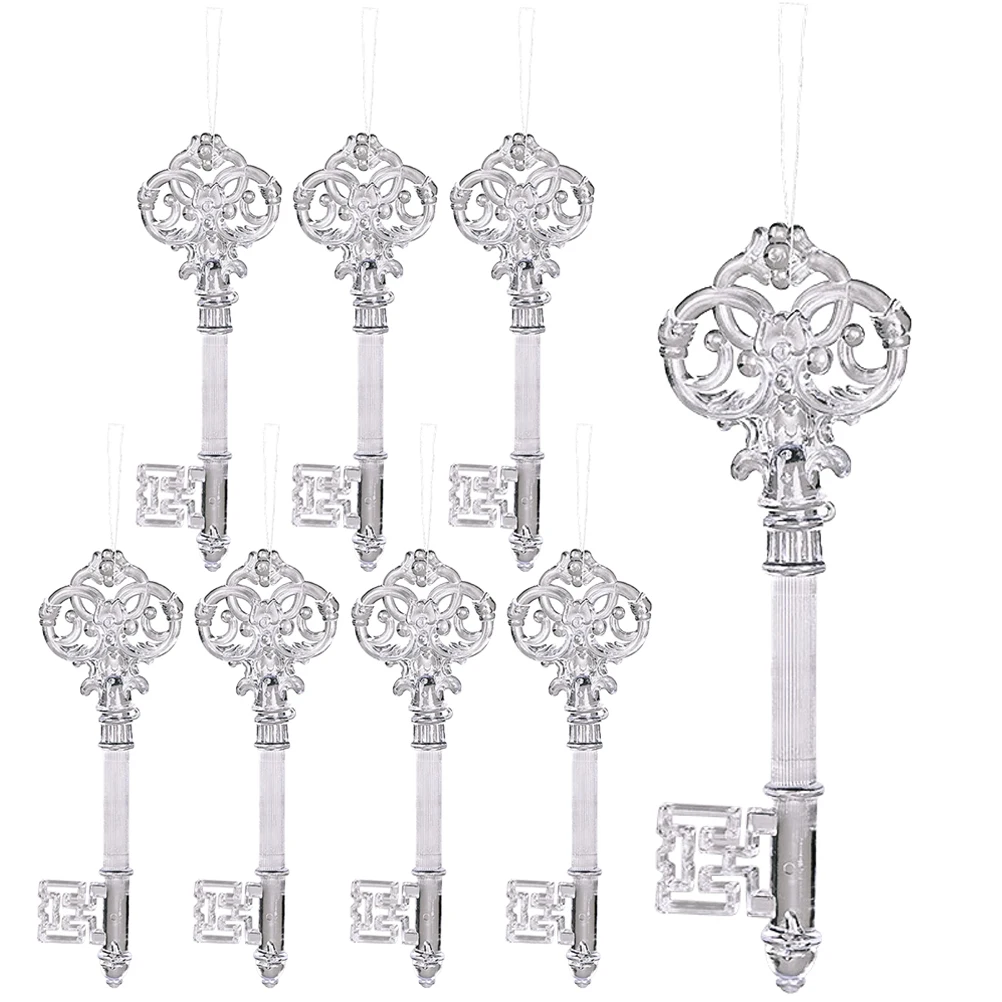 8 Pcs Clear Acrylic Key Shaped Hanging Ornaments for Christmas Decor Xmas Tree Elk Design Lightweight Snowflake
8 Pcs Clear Acrylic Key Shaped Hanging Ornaments for Christmas Decor Xmas Tree Elk Design Lightweight Snowflake