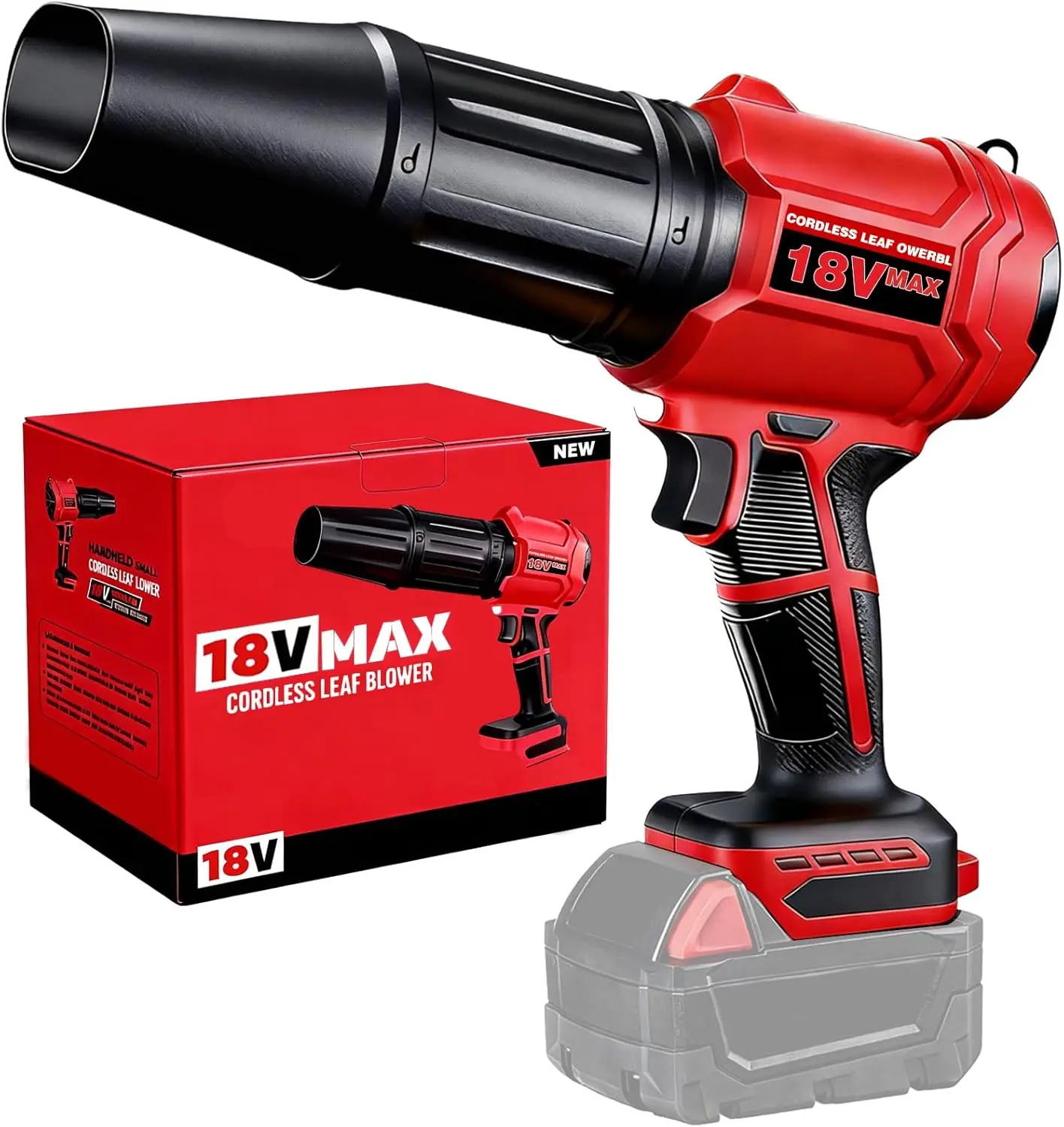 720-CFM 180-MPH Cordless Leaf Blower for 18V Battery, Handheld Brushless with Light, Lightweight 1.8 lbs (Battery Not Included)
720-CFM 180-MPH Cordless Leaf Blower for 18V Battery, Handheld Brushless with Light, Lightweight 1.8 lbs (Battery Not Included)