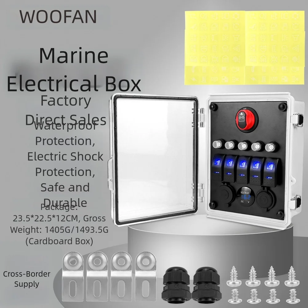 LED Lighted Panel Boat Switch Panel ABS Plastic Construction Marine Environment Safe Real-time Voltage Meter For Marine Use
LED Lighted Panel Boat Switch Panel ABS Plastic Construction Marine Environment Safe Real-time Voltage Meter For Marine Use