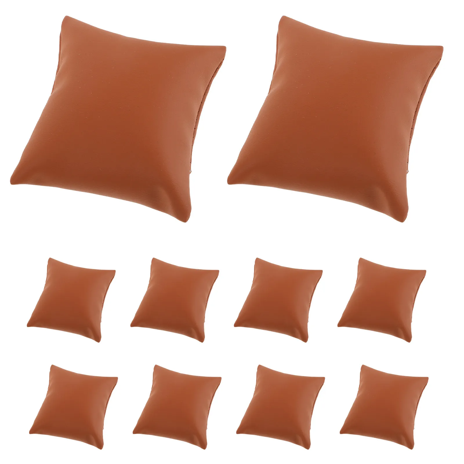 10Pcs Brown PU Watch Pillow Jewelry Display Cushion for Bracelets Bangles Organizing Storage Small Business Home Use
10Pcs Brown PU Watch Pillow Jewelry Display Cushion for Bracelets Bangles Organizing Storage Small Business Home Use