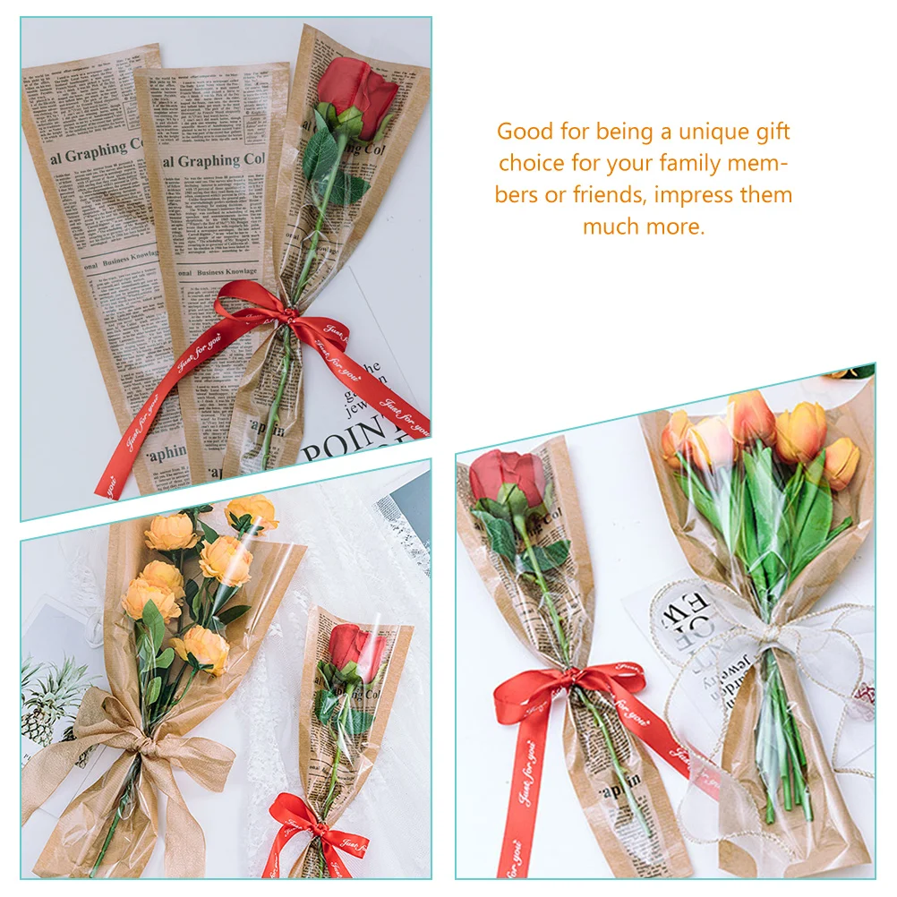 50pcs Single Stem Bags Waterproof Khaki Small Size for Flower Shop Arrangement Packaging Roses Bouquet Wrapping Supplies Gift
50pcs Single Stem Bags Waterproof Khaki Small Size for Flower Shop Arrangement Packaging Roses Bouquet Wrapping Supplies Gift