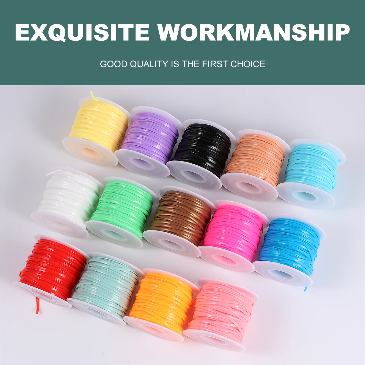 1 Set Flat Braided Rope Plastic Weaving Cord Multi-color Knitting Rope with Round Button Gourd Buckles Lobster
1 Set Flat Braided Rope Plastic Weaving Cord Multi-color Knitting Rope with Round Button Gourd Buckles Lobster