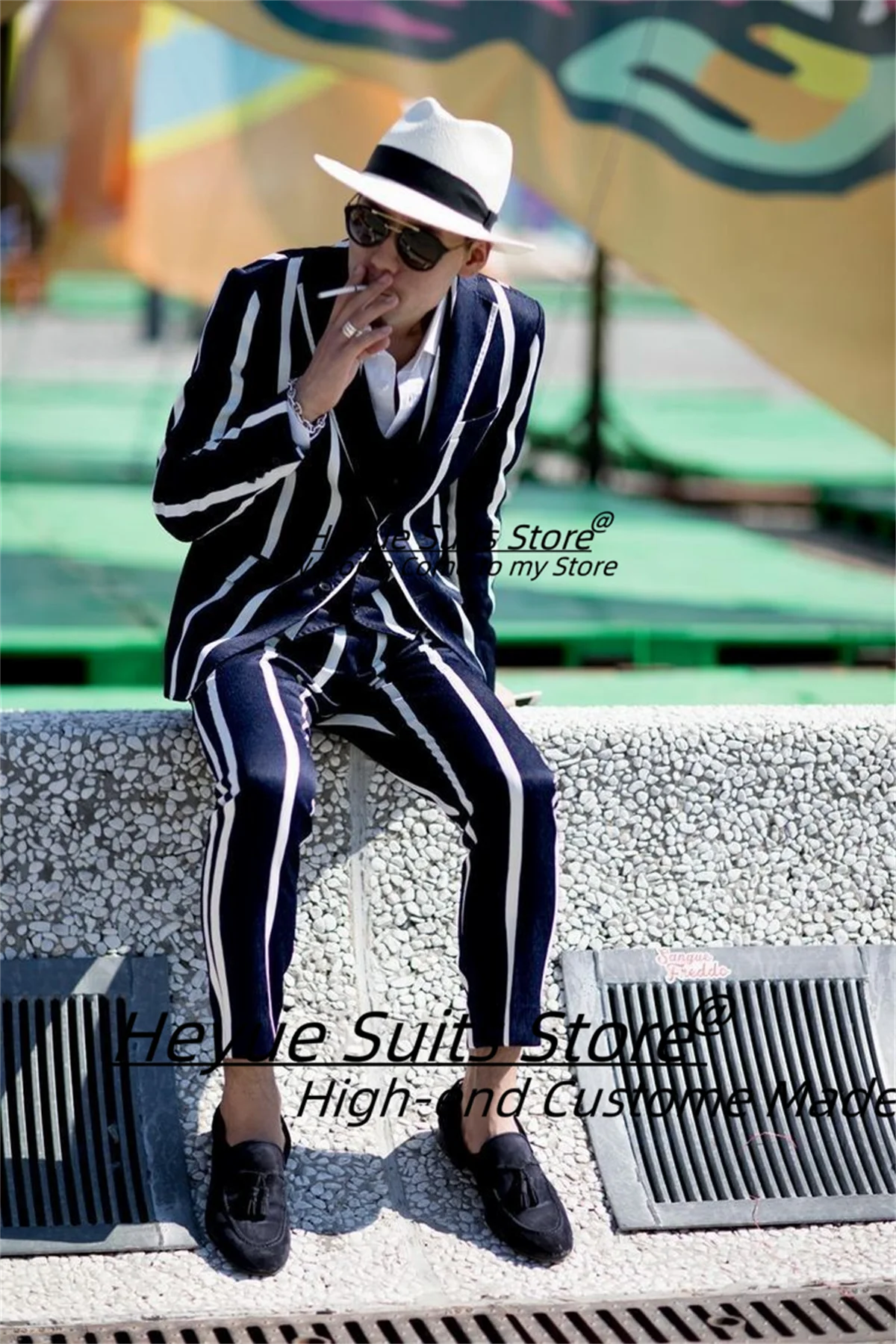 American style Fashion Stripe Men Suits Casual 3Pcs Sets Groom Prom Party Tuxedos Office Work Male Blazers Slim Fit Ropa Hombre
American style Fashion Stripe Men Suits Casual 3Pcs Sets Groom Prom Party Tuxedos Office Work Male Blazers Slim Fit Ropa Hombre