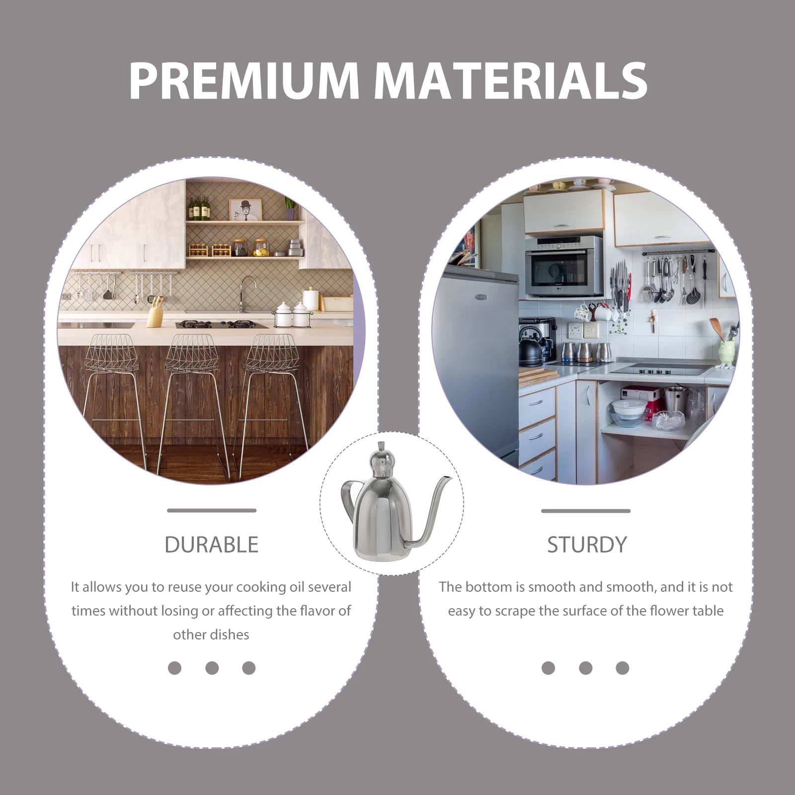 1pc Stainless Steel Oil Bottle Kitchen Container Multi function Liquid Seasoning Pot Soy Sauce Vinegar Storage Canister
1pc Stainless Steel Oil Bottle Kitchen Container Multi function Liquid Seasoning Pot Soy Sauce Vinegar Storage Canister