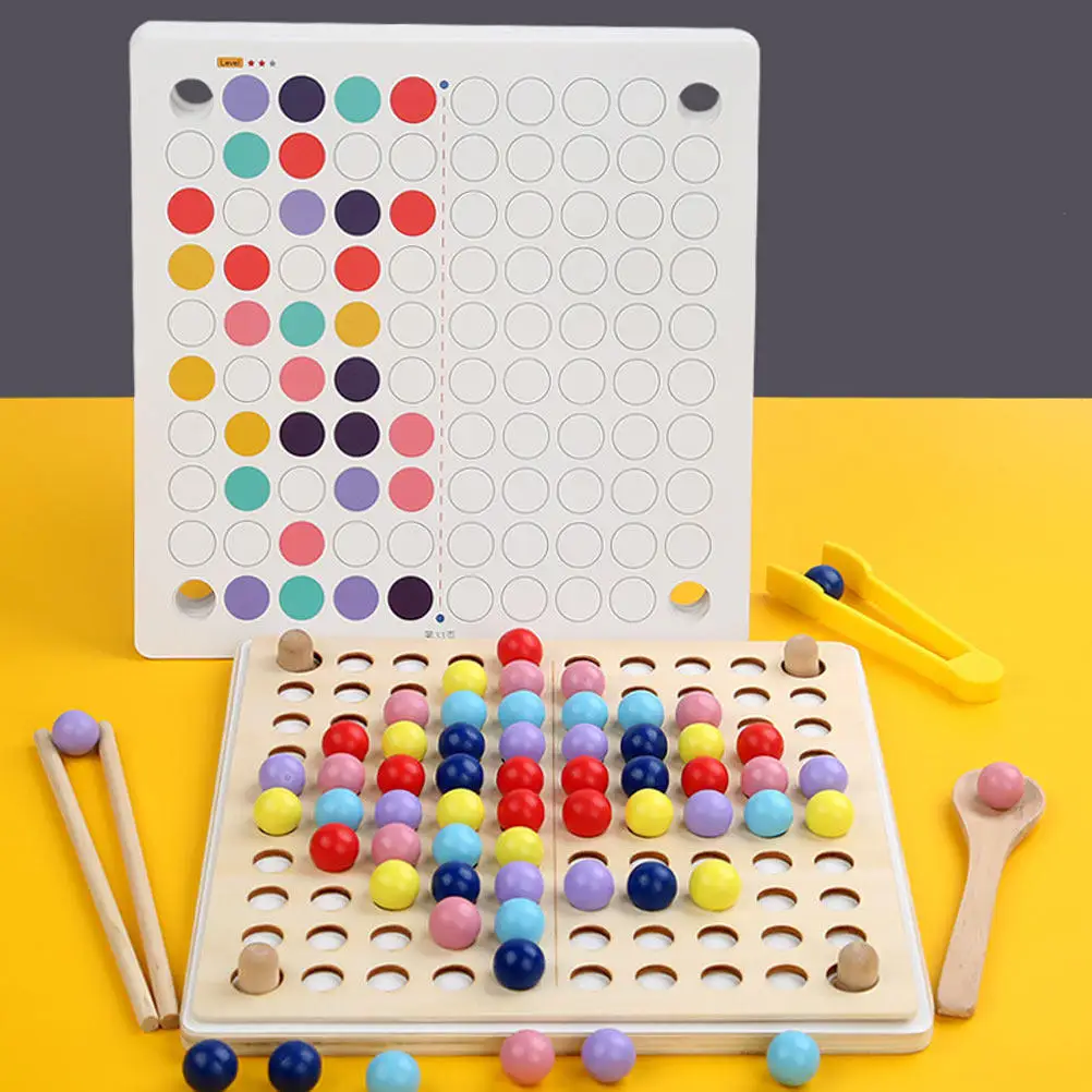 1Set Wooden Clip Beads Educational Puzzle Early Color Matching Cognitive Hand Eye Coordination Training Kids Brain Development
1Set Wooden Clip Beads Educational Puzzle Early Color Matching Cognitive Hand Eye Coordination Training Kids Brain Development